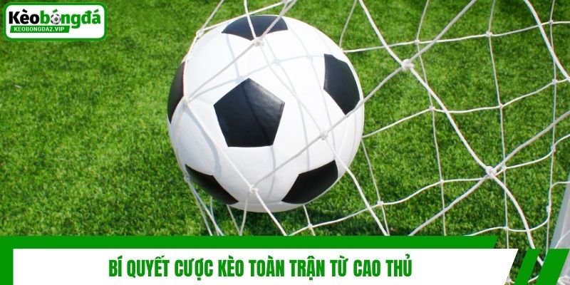 Bí quyết cược kèo toàn trận từ cao thủ