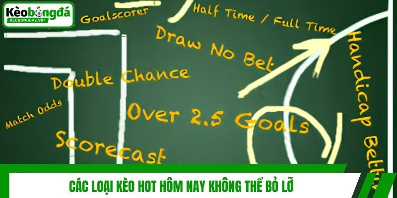 Kèo Hot Hôm Nay - Cập Nhật Nhanh Chóng, Cơ Hội Thắng Lớn 3 Các loại kèo hot hôm nay không thể bỏ lỡ