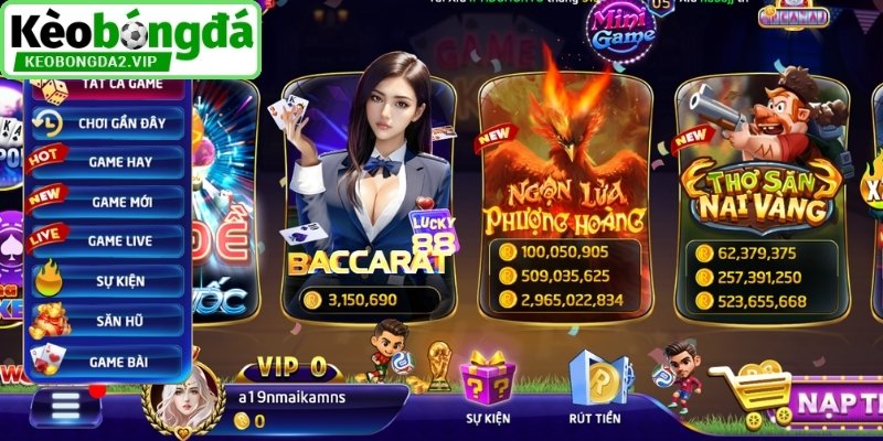 Những sảnh game nổi bật thu hút tại Rikvip
